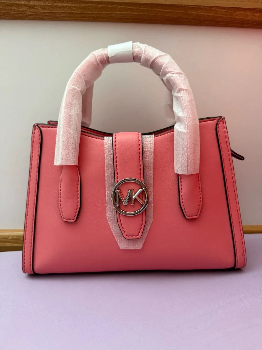 Michael Kors Gabby Small Satchel Tea Rose NWT