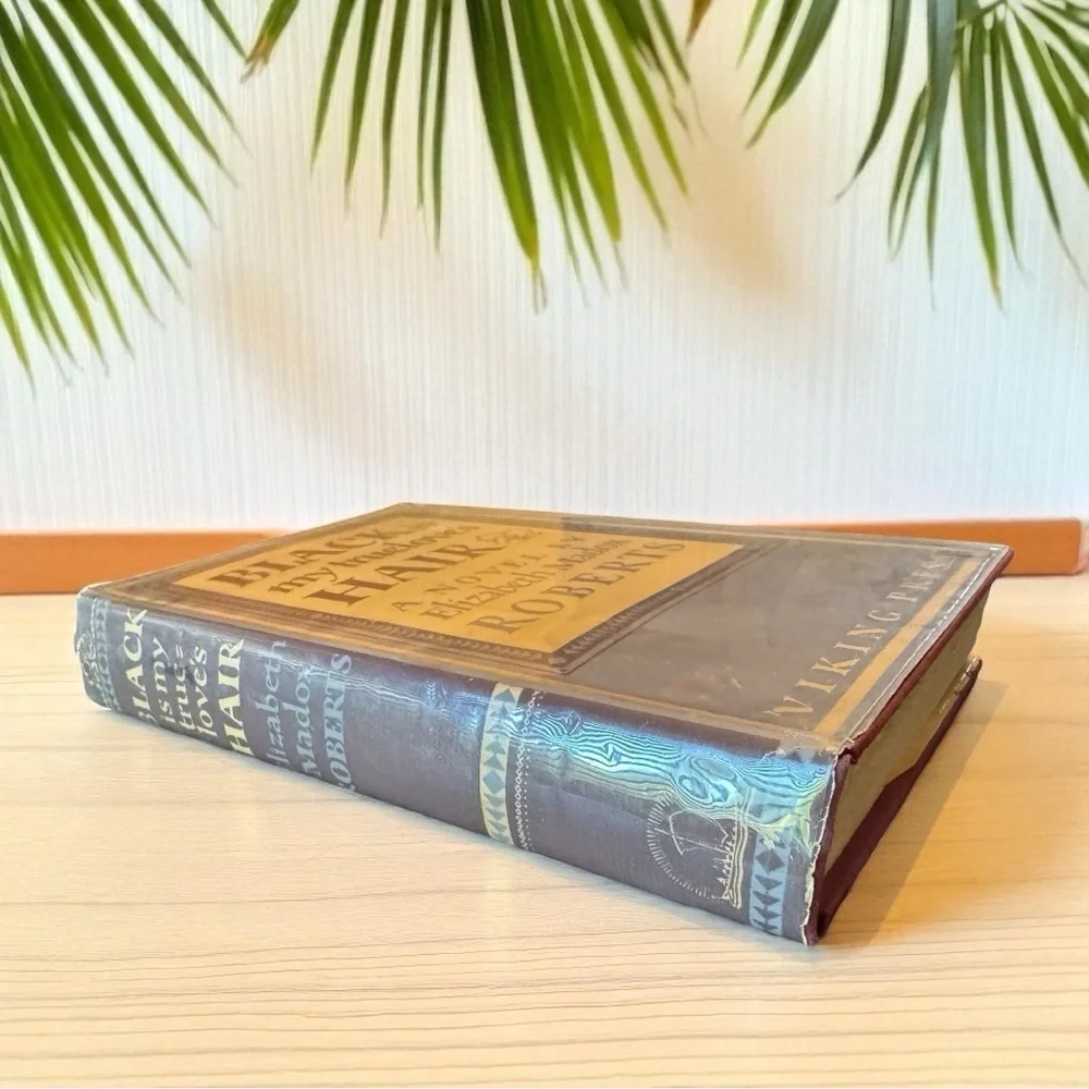 VINTAGE 1938 Black is My Truelove’s Hair by Elizabeth Madox Roberts Dust Jacket