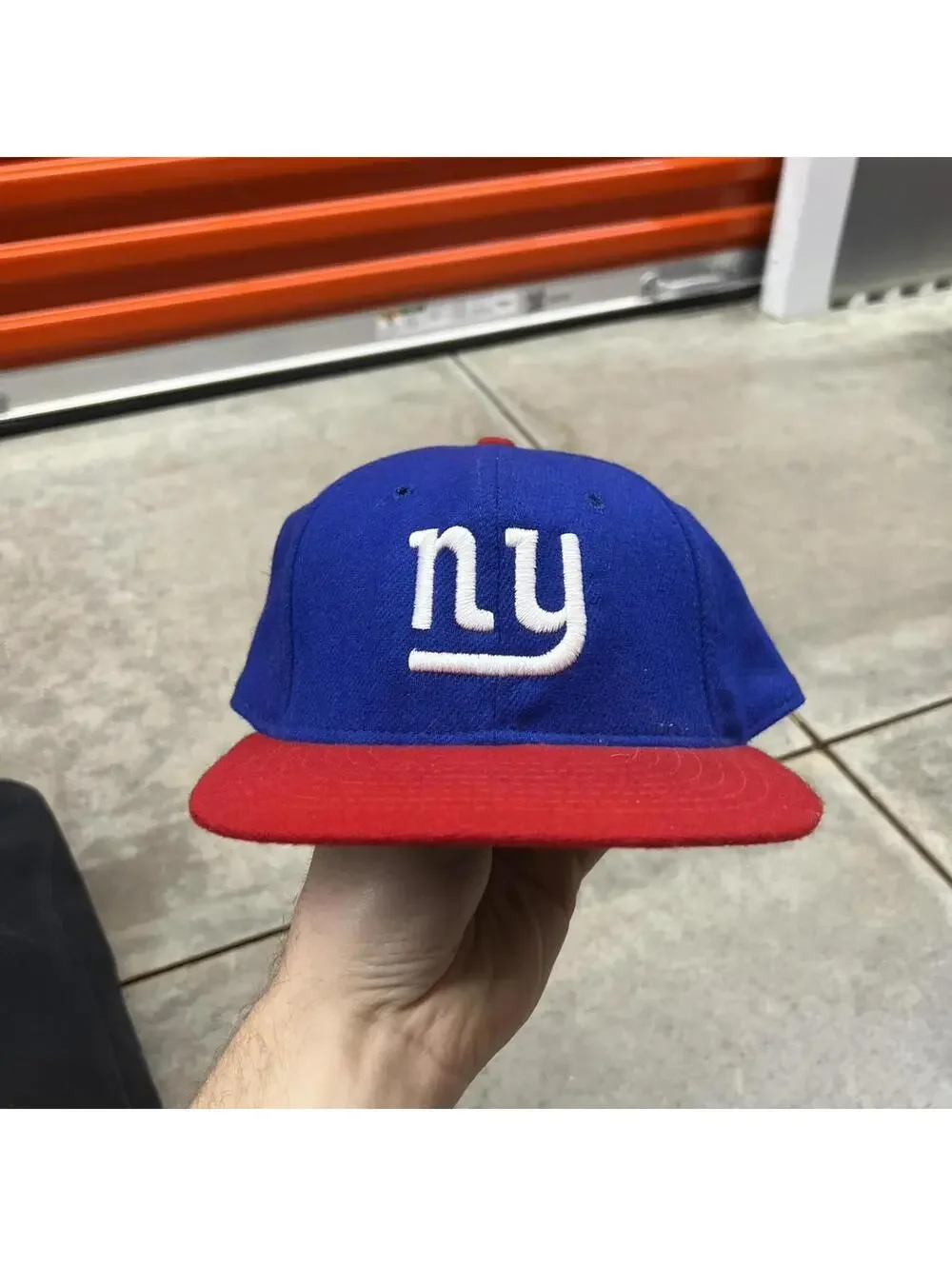 vintage rowan brand new york giants made in usa wool fitted hat
