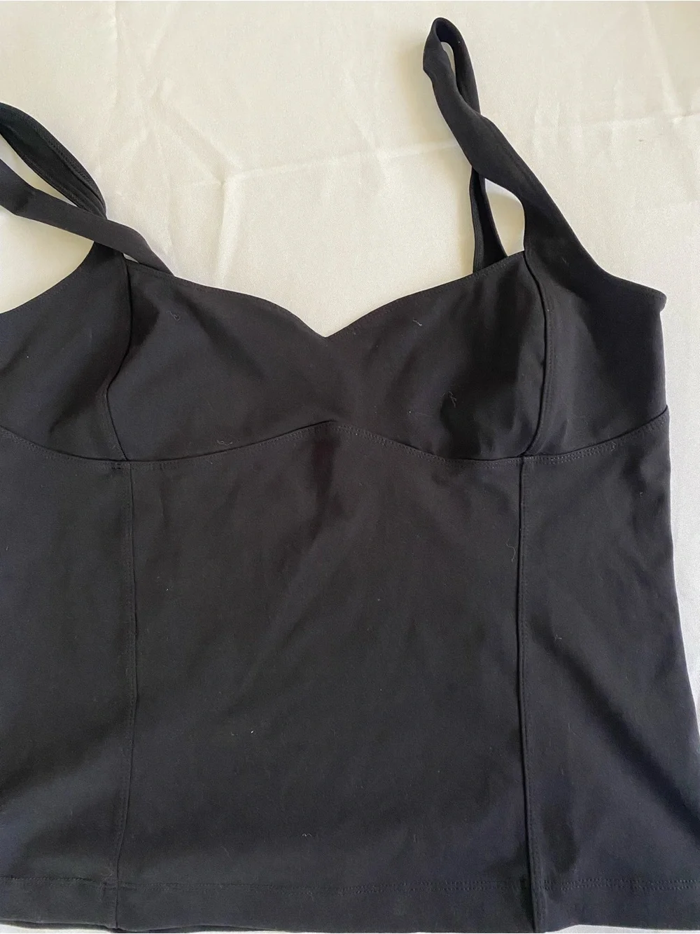 Free People Black Bustier-Style Tank | L