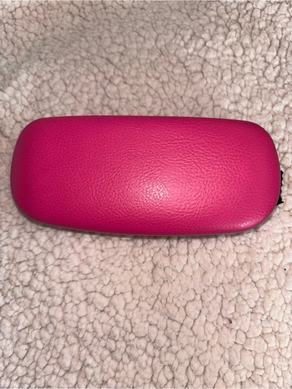 Juicy Couture Pink Hard Eyeglass Sunglasses Case w/ Cleaning Cloth