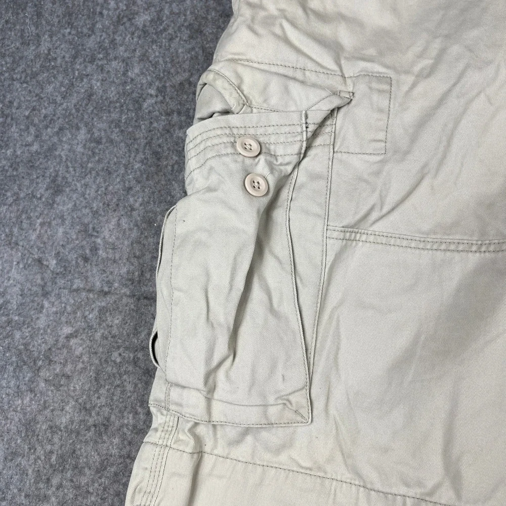 Polo Ralph Lauren Cargo Shorts Mens 44 Tan Khaki Cotton Twill Utility Pockets