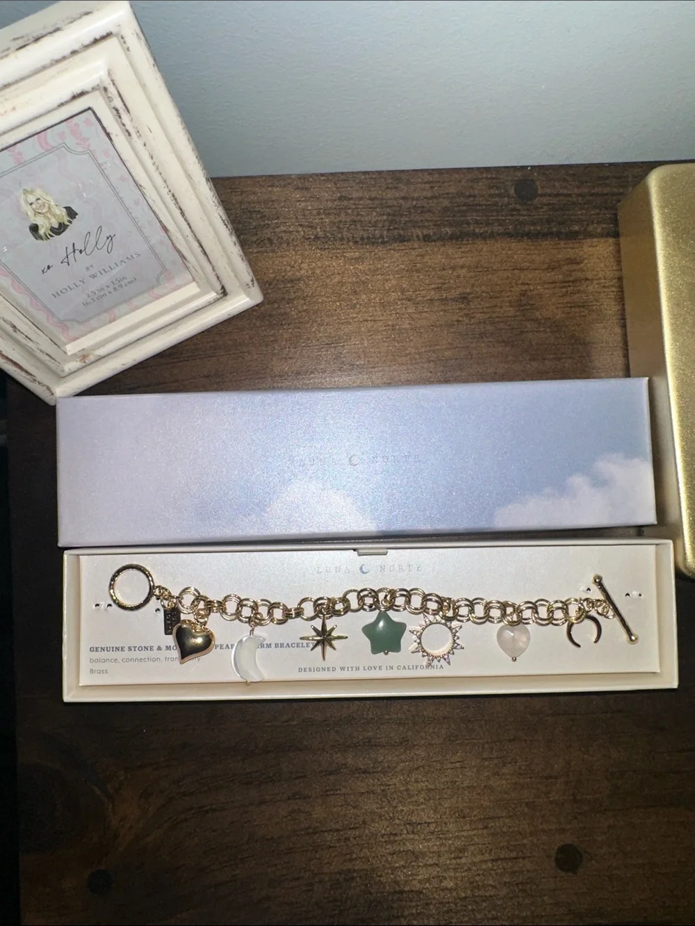 Luna Norte Charm Bracelet with Multi-Stone Charms - Women’s Jewelry Bracelet