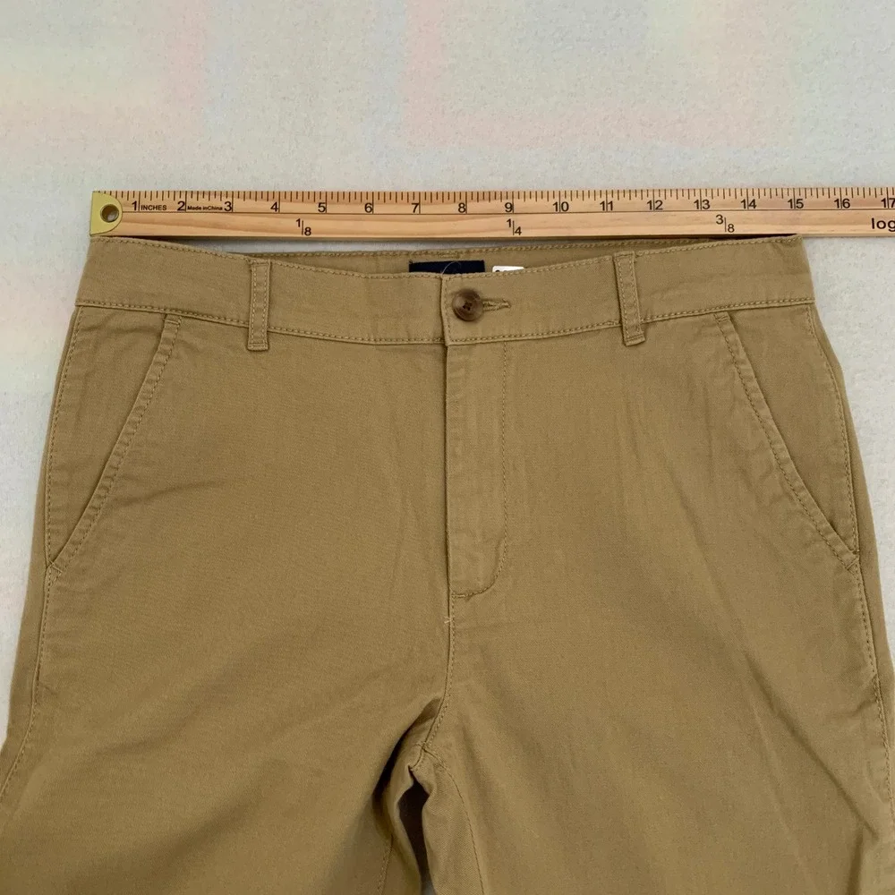 2-Pack The Children's Place Chino Pants BIG BOY Uniform 16 Tan Khaki Adjustable