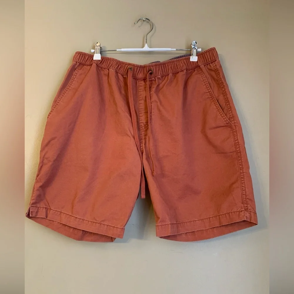 Weatherproof Drawstring Casual Shorts Mens Large Coral Inseam 7.5”