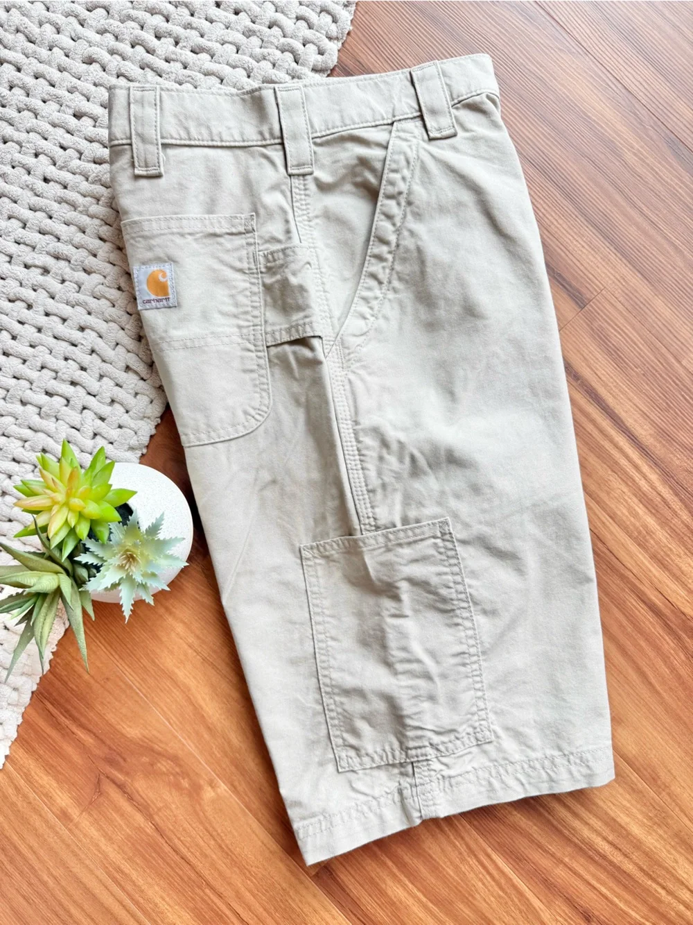 Carhartt | Men’s Canvas Utility Shorts B147 10” | Tan | 32