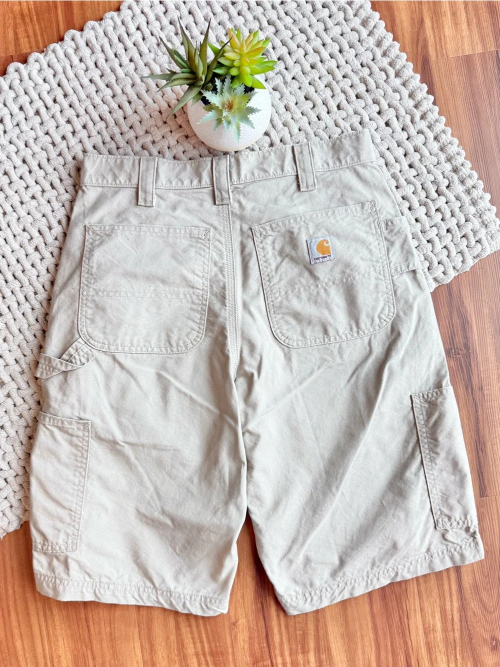 Carhartt | Men’s Canvas Utility Shorts B147 10” | Tan | 32