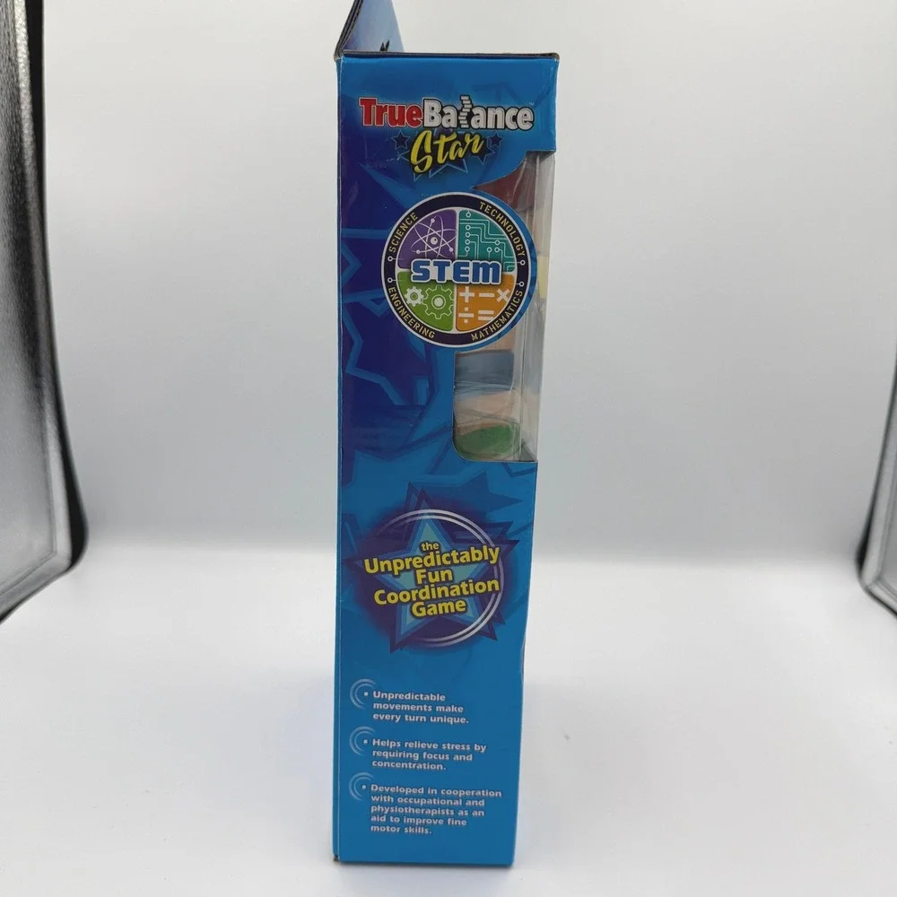 TrueBalance Star Stackable Wooden Coordination STEM Game Ages 8+ Excite Toy
