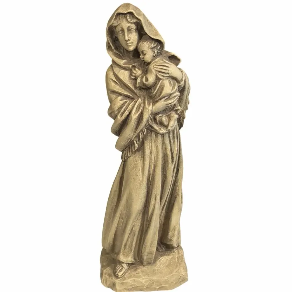Vintage Madonna & Child Baby Jesus Mary Statue Figurine 10” tall