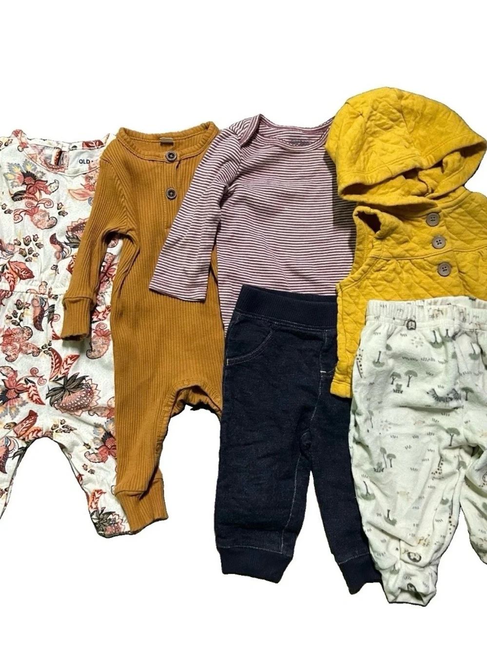 Baby Winter Tops Stripes Long Sleeve Bodysuits Size 3-6 Months