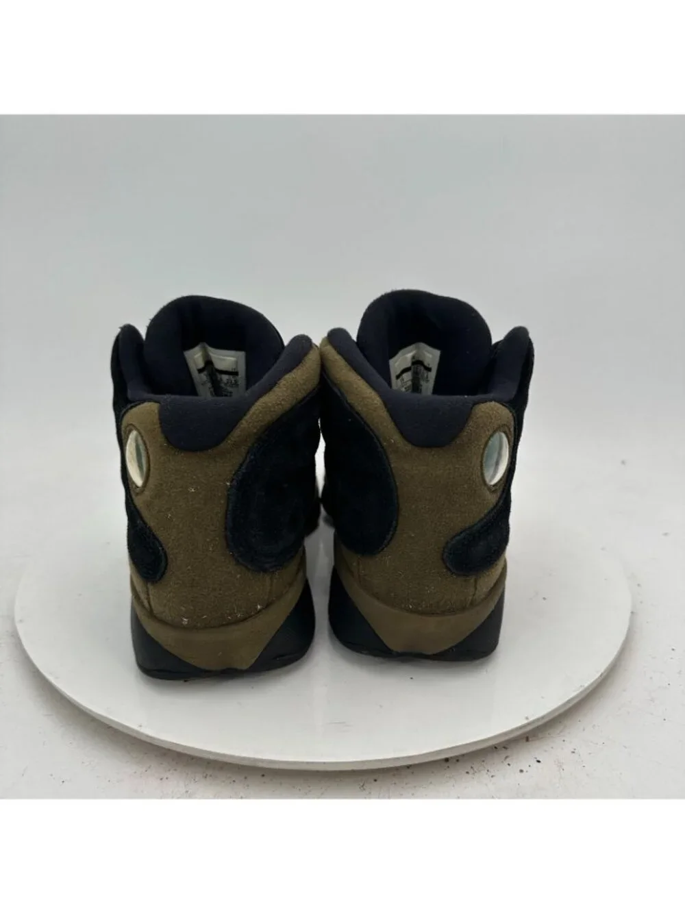 Nike Air Jordan 13 Youth Size 5Y Women 6.5 884129-006 Olive Brown Black Shoes