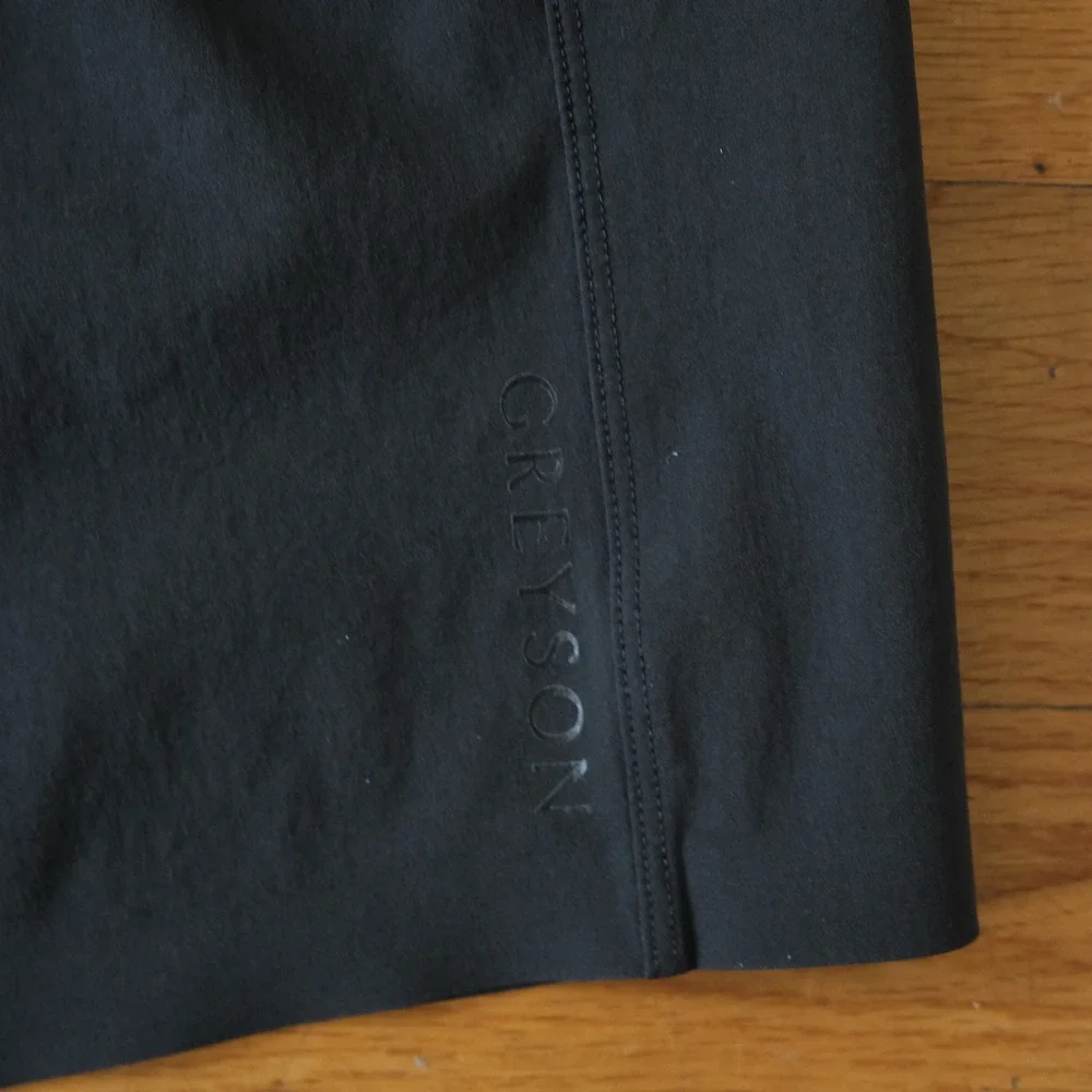 Greyson Training Shorts Mens Black Logo Athletic Performance XL Activewear