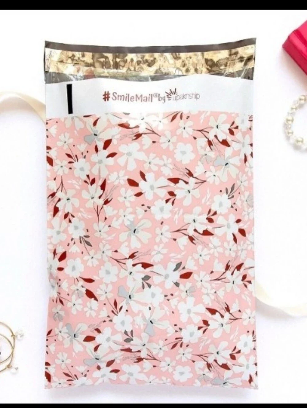 Polymailer Mylar Count 10 Floral Pink Supplies Boho Summer