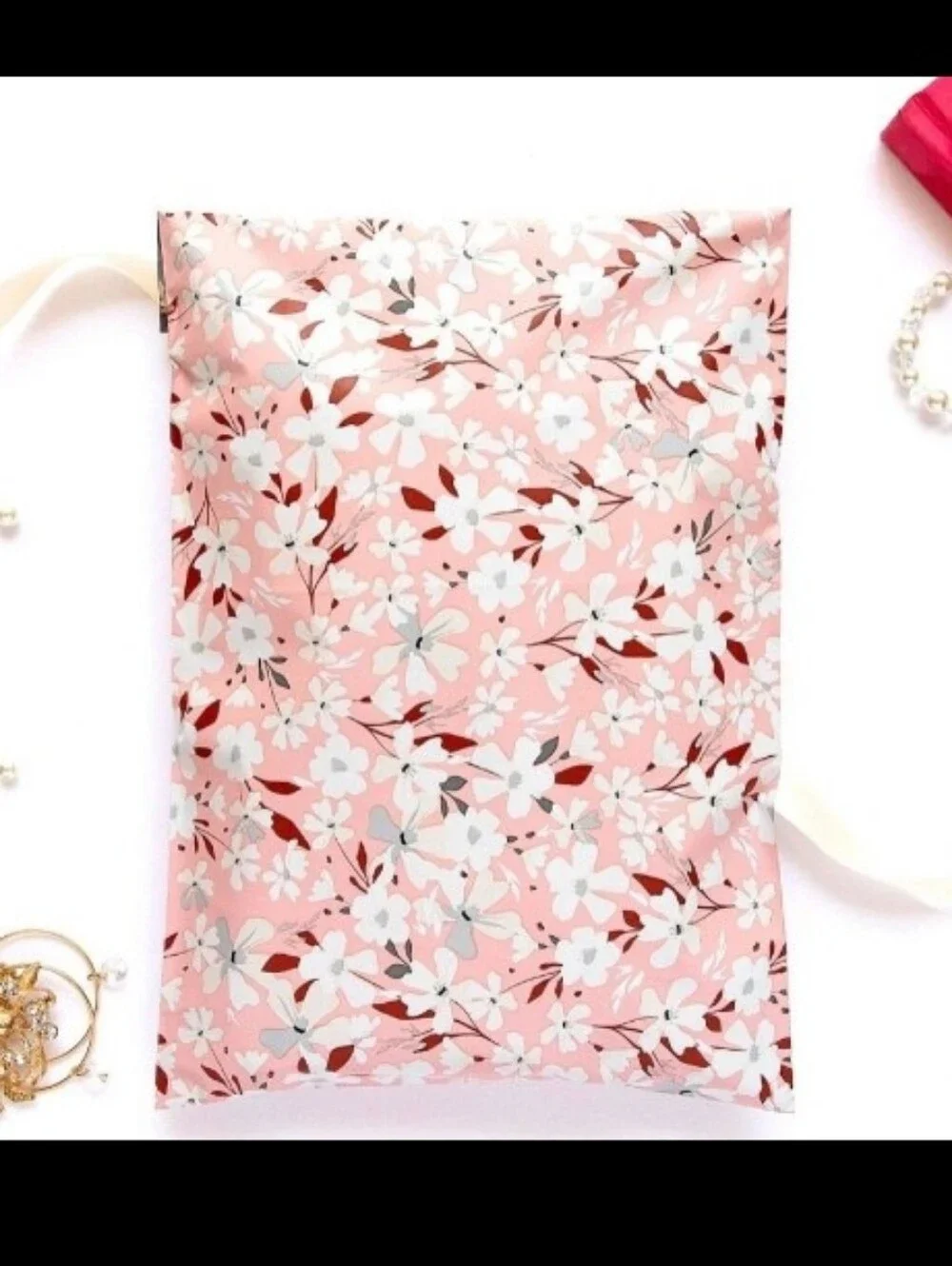 Polymailer Mylar Count 10 Floral Pink Supplies Boho Summer