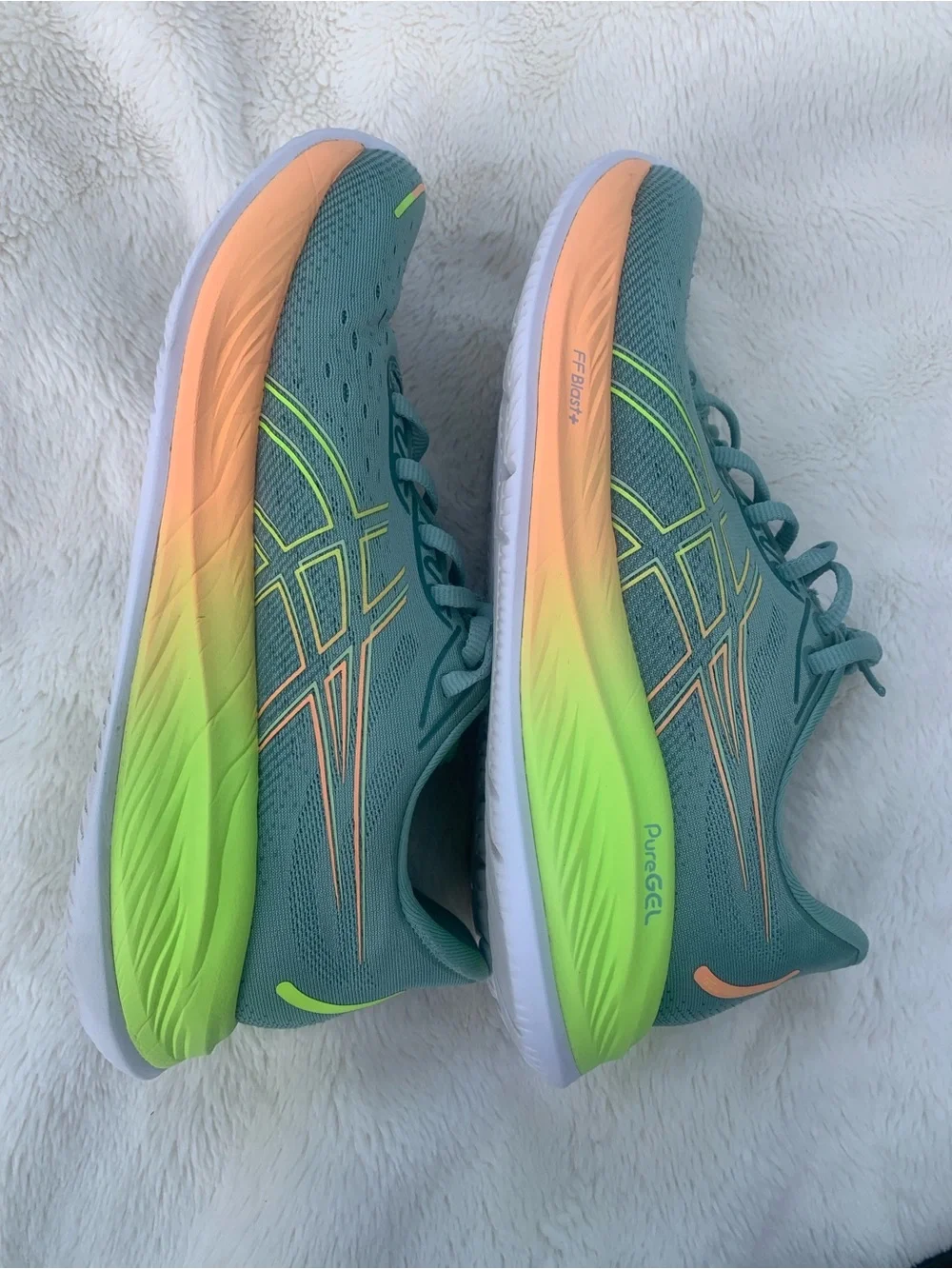Asics teal accenting athletic