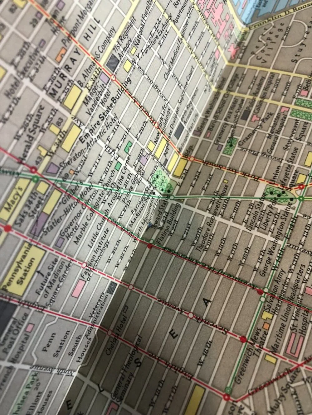 Greater New York + Tourist Manhattan July 1964 Folded Map #F5