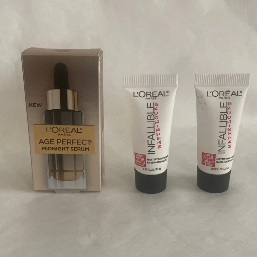 L’ORÉAL 3p Age Perfect Midnight Serum & Infallible Matte Lock Primer