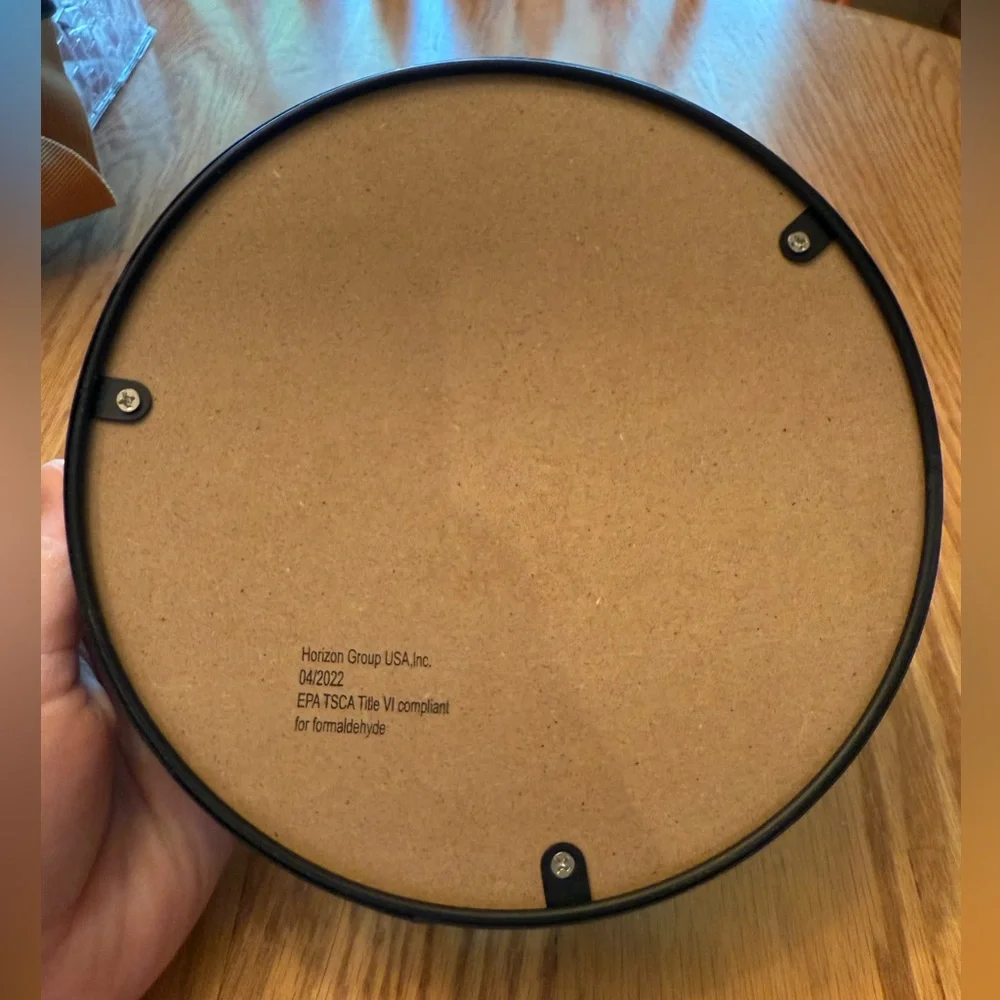 Black Metal Decorative Tray