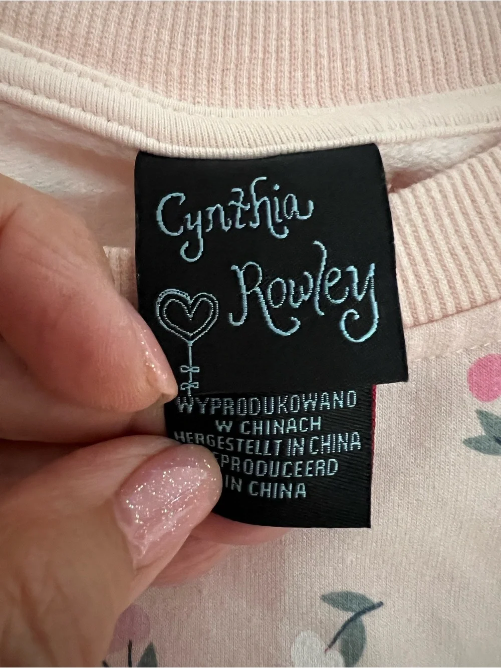 Cynthia Rowley peach sweatshirt