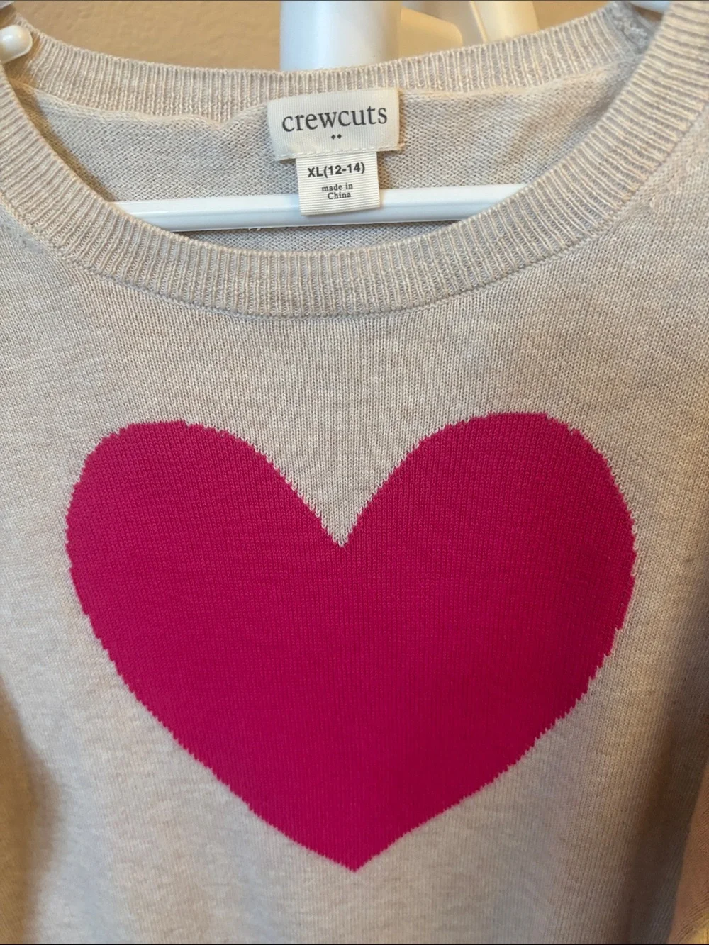 Crewcuts pink heart soft