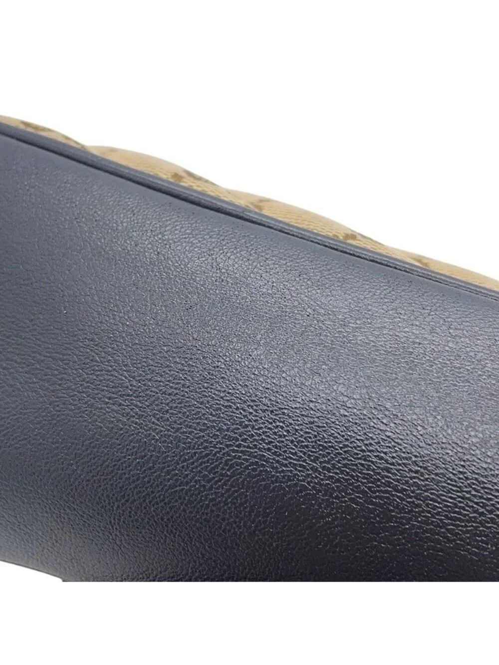 Gucci Shoulder Bag GG Marmont Canvas Leather Black