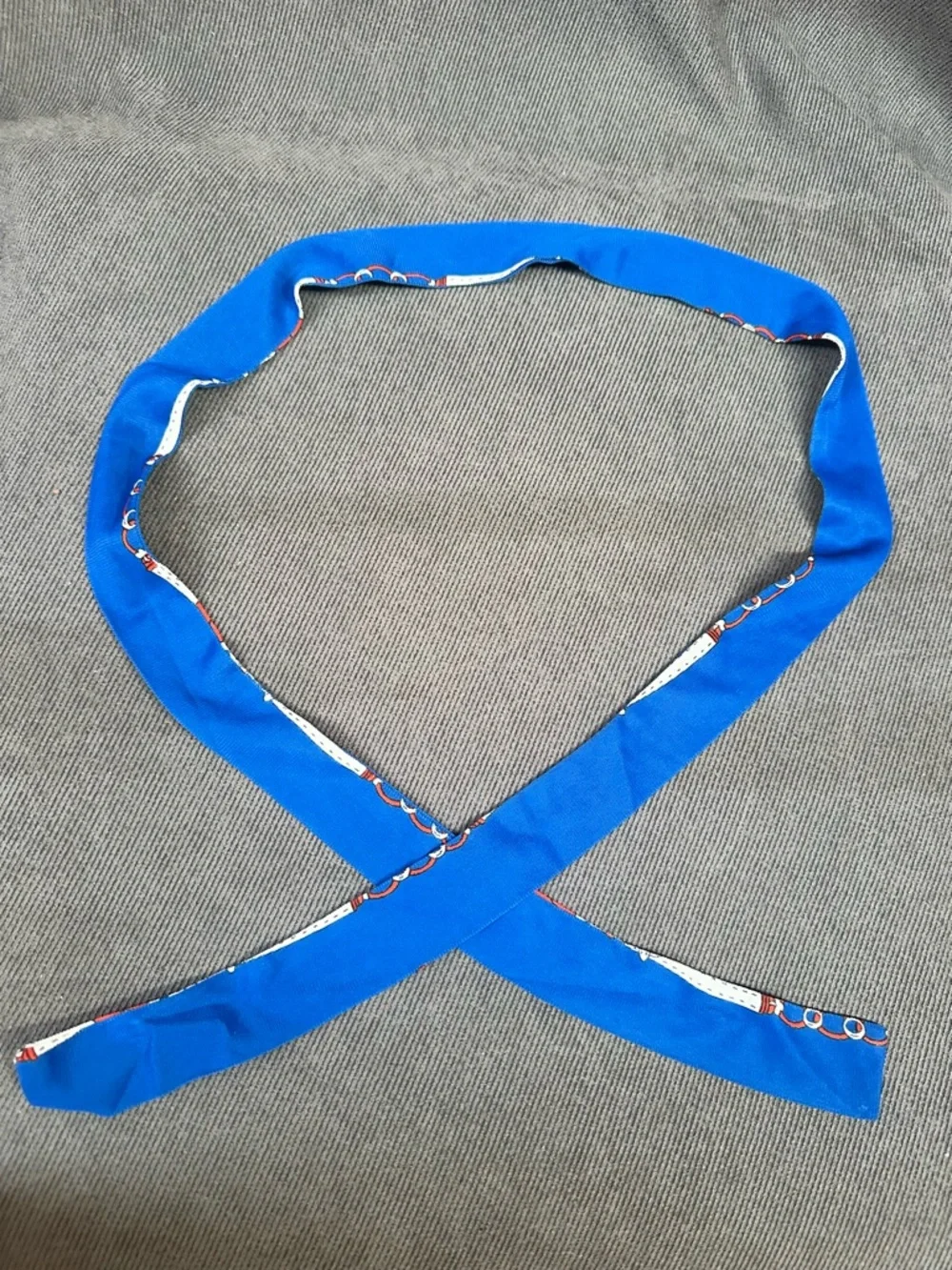 Vintage equestrian twilly scarf