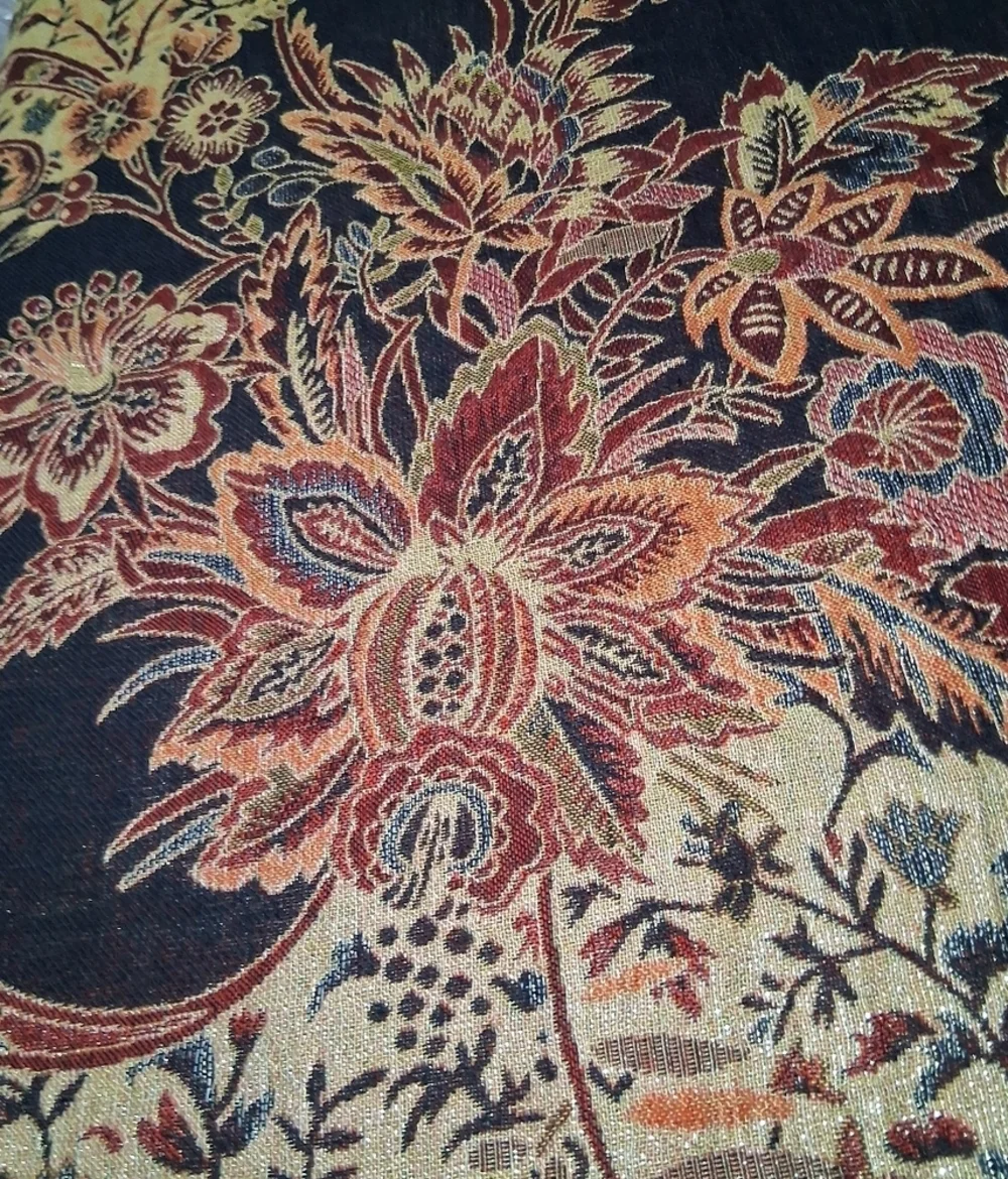 Beautiful Silk Blanket Scarf With Fringe  27