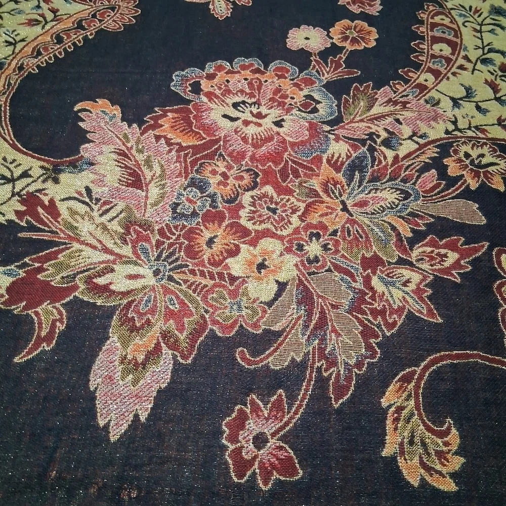 Beautiful Silk Blanket Scarf With Fringe  27