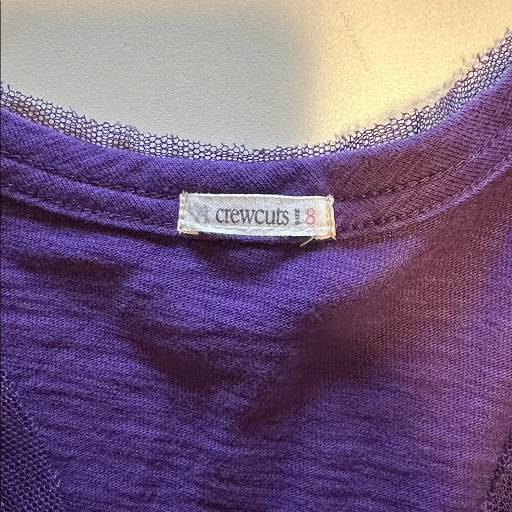 Crewcuts Vibrant Purple Knit Cardigan Sweater