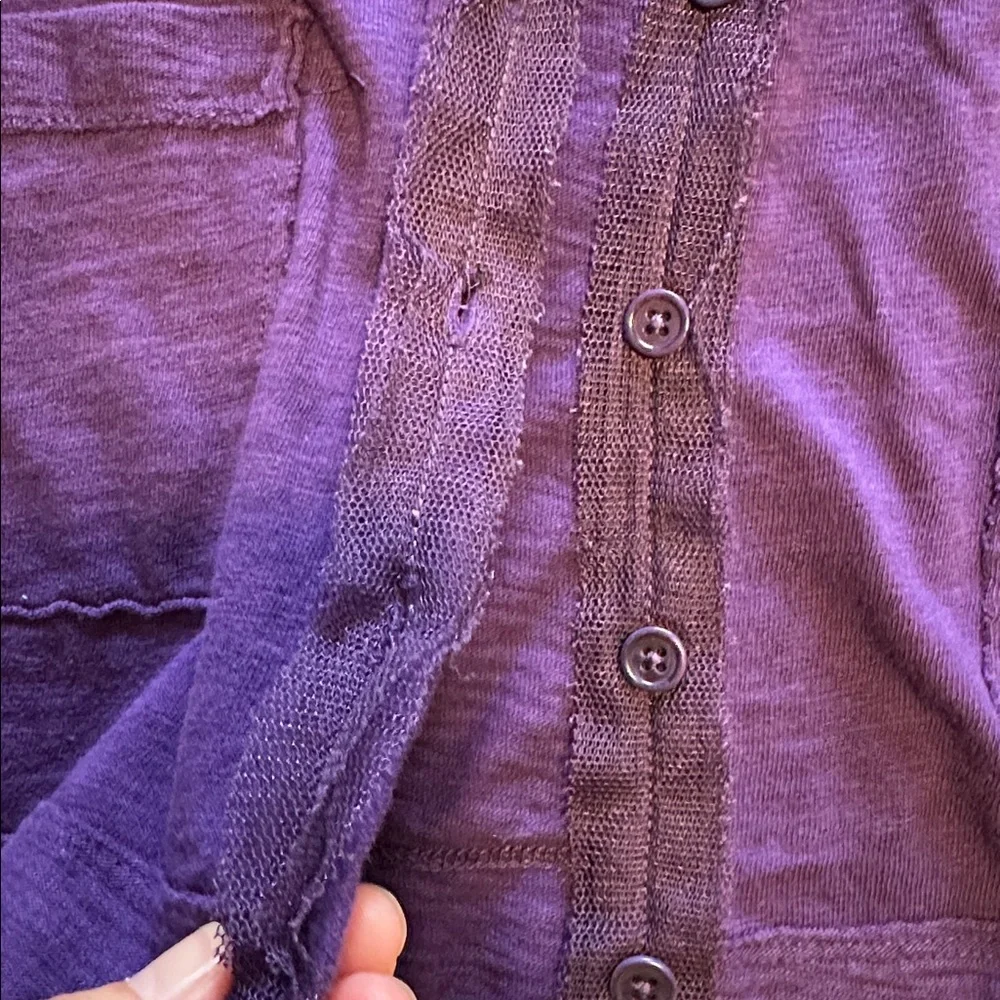 Crewcuts Vibrant Purple Knit Cardigan Sweater