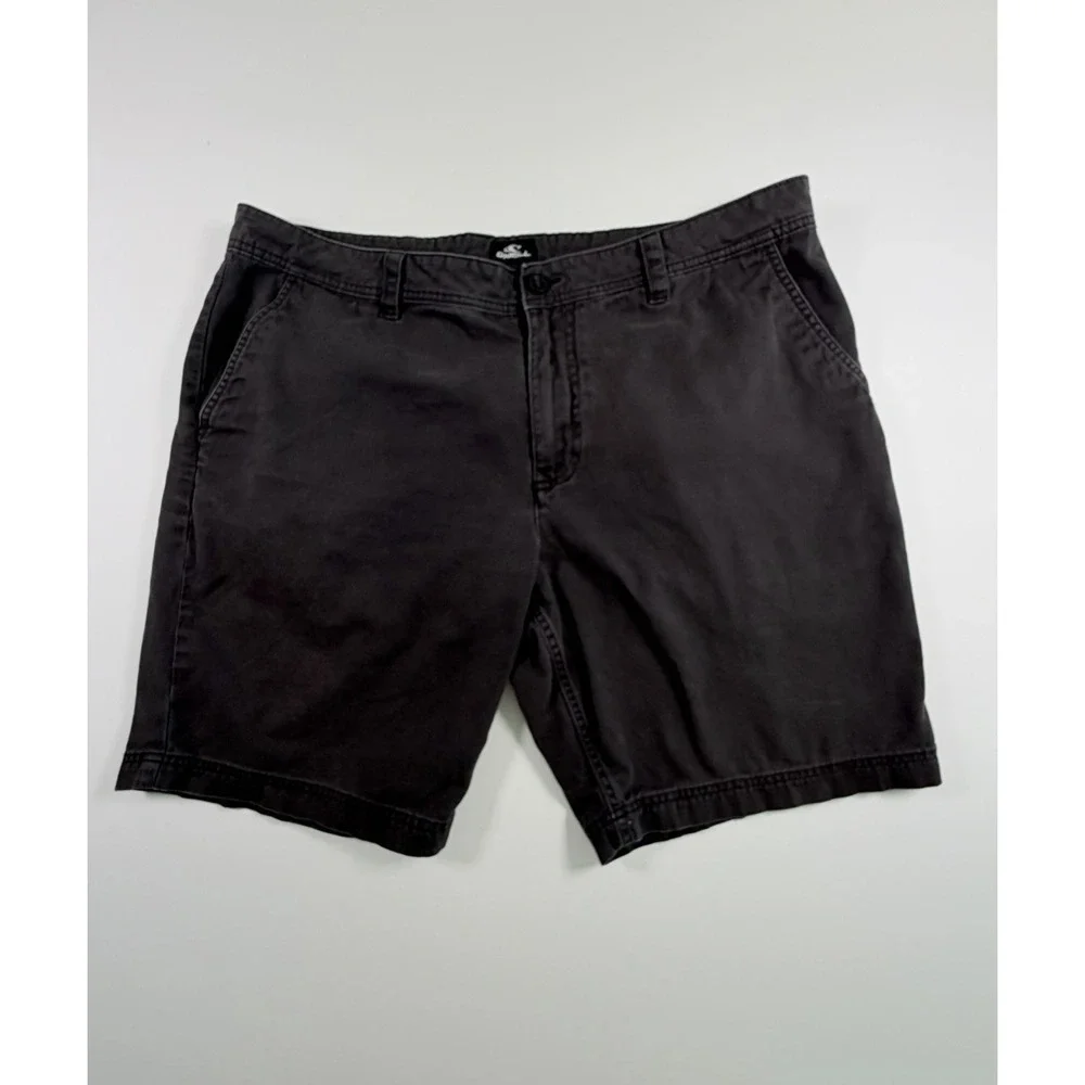 O'Neill Men's 40 Standard Fit Stretch Black Chino Pockets Causal Beach Cotton