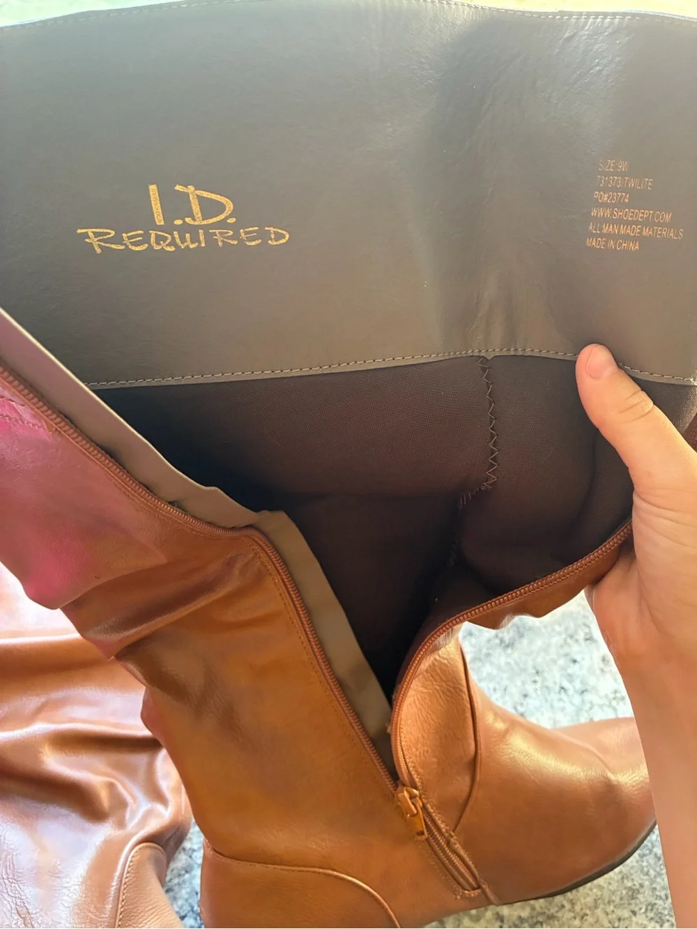 I.D. Required small scuff
