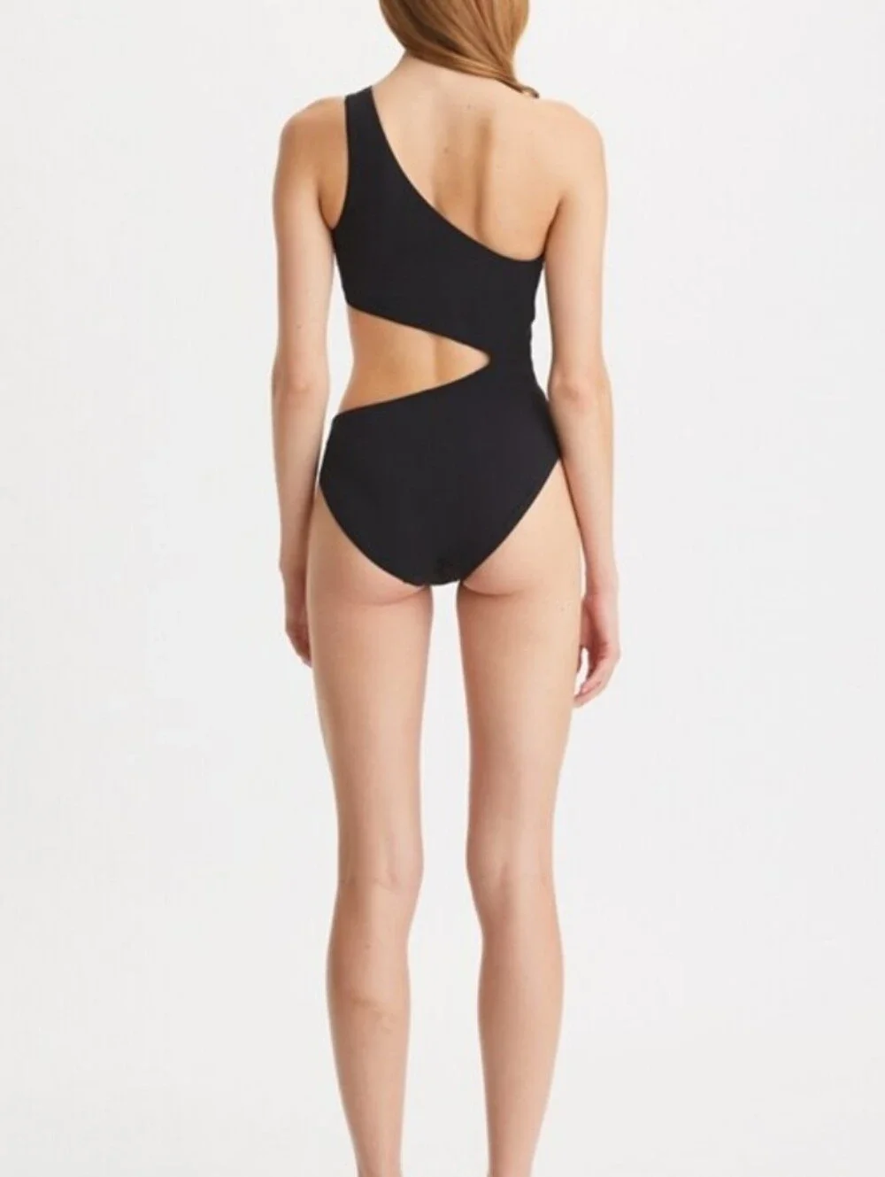 Tory Burch Black Cut-Out Swimsuit, Size S