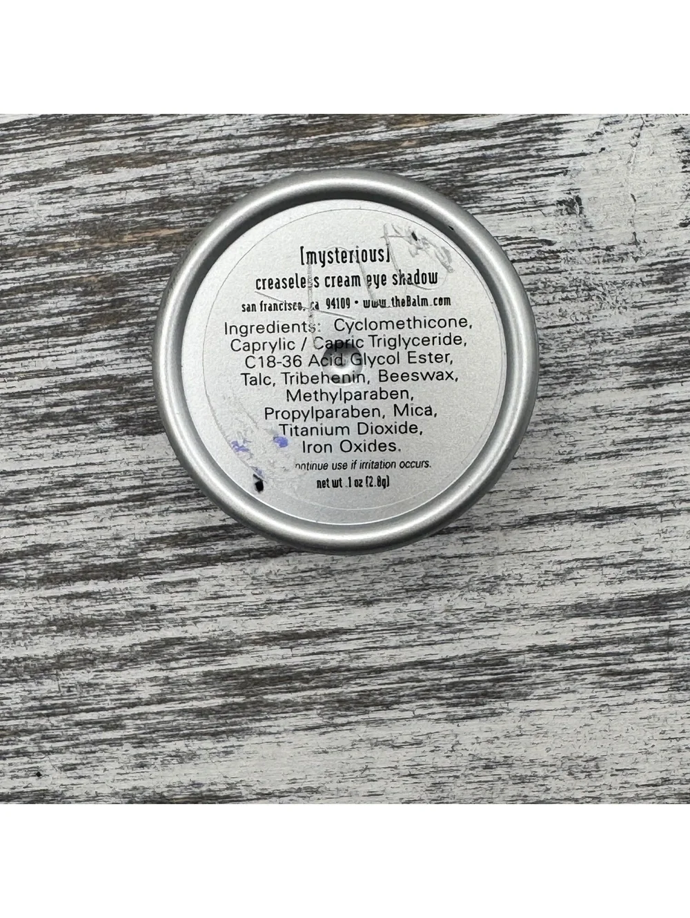 theBALM Shady Lady Creaseless Cream Eye Shadow MYSTERIOUS Brand New SEALED RARE