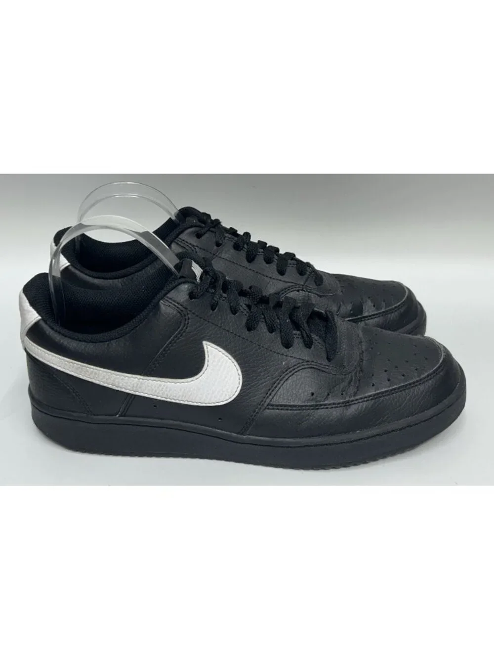 Nike Court Vision Low Next Nature Mens Size 9.5 EU43 Black White FZ0630-010