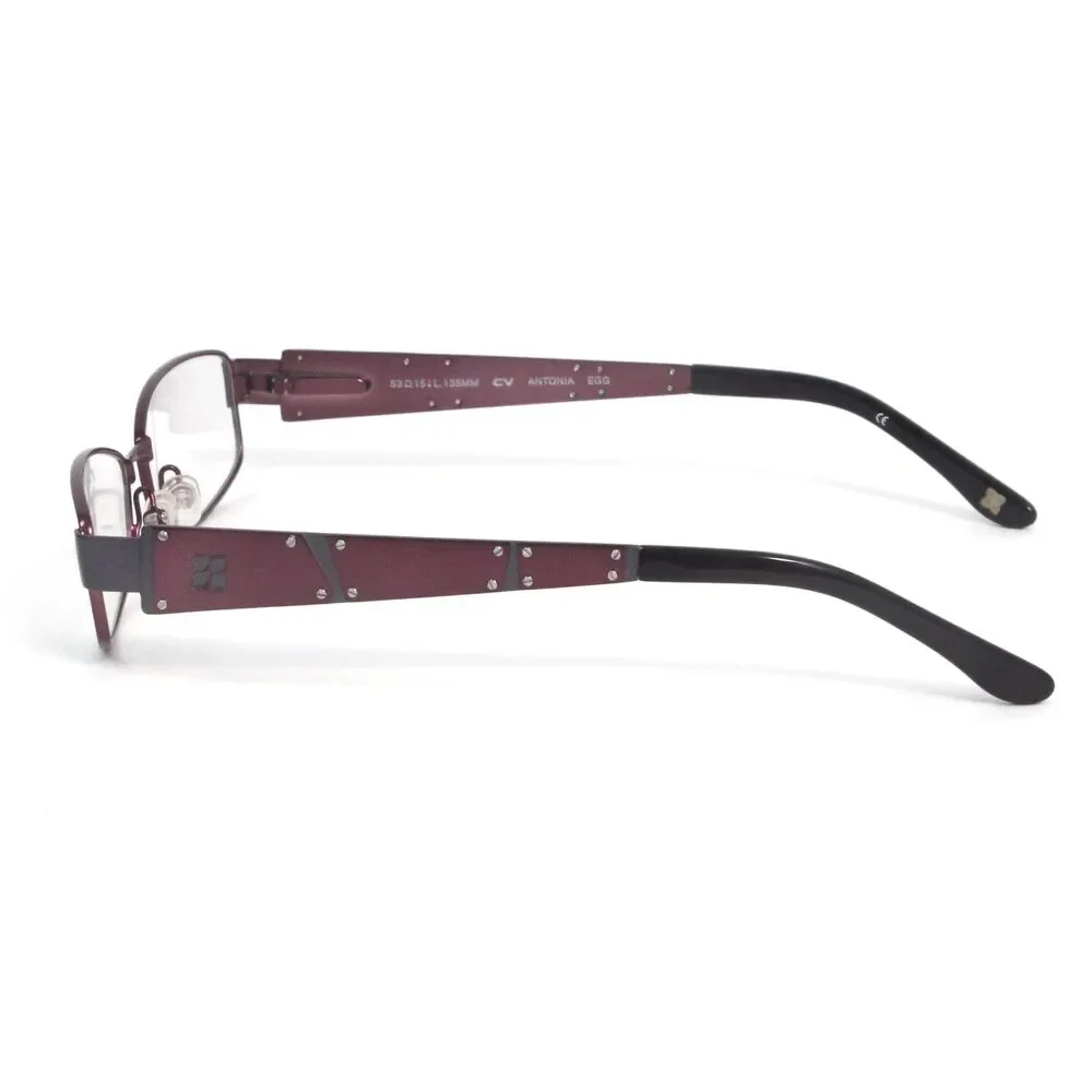 BCBGMaxazria Antonia Eyeglasses Frames Womens 53-15-135 Burgundy Rectangular