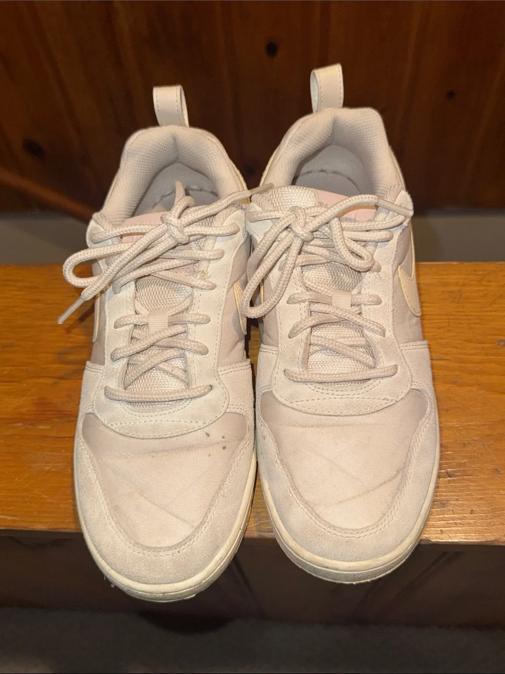Nike Beige and Tan Low-Top Sneakers