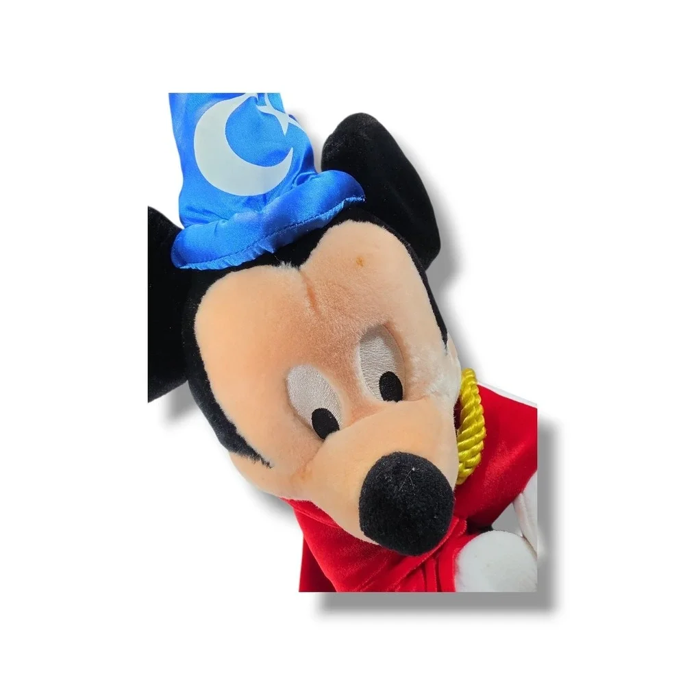 VTG Walt Disney World SORCERER Mickey Mouse 20 Inch Stuffed Toy Plush Y2K 2000