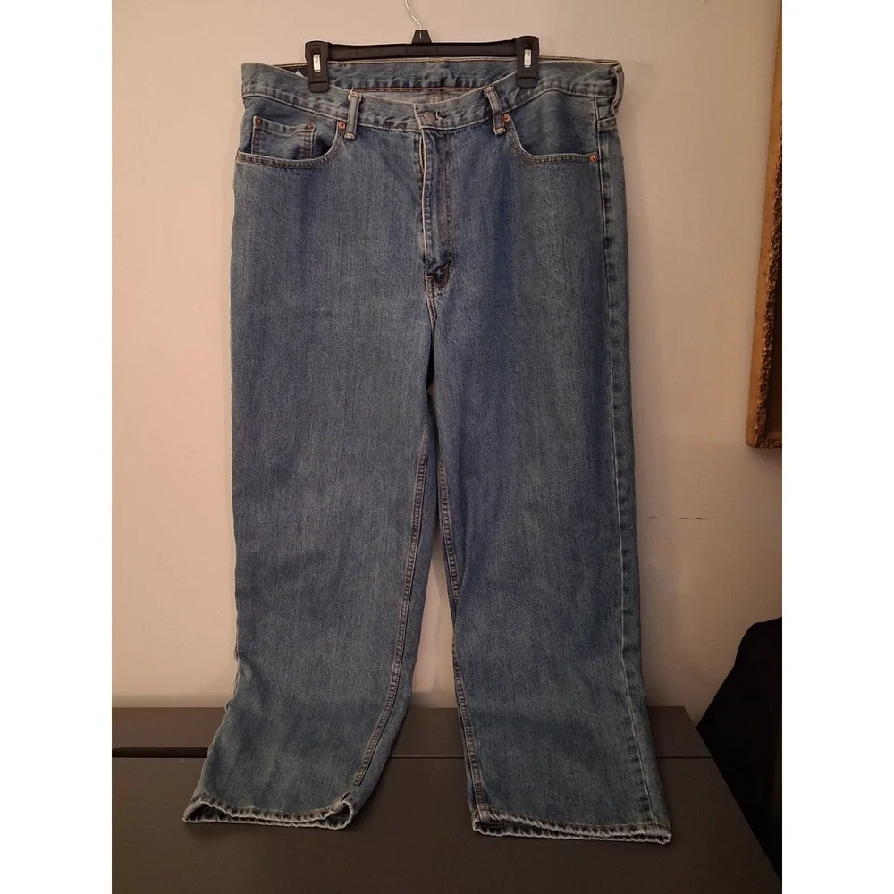 Levis 560 Comfort Fit Jeans Mens 40x34 Blue Denim Loose Tapered Leg Pants