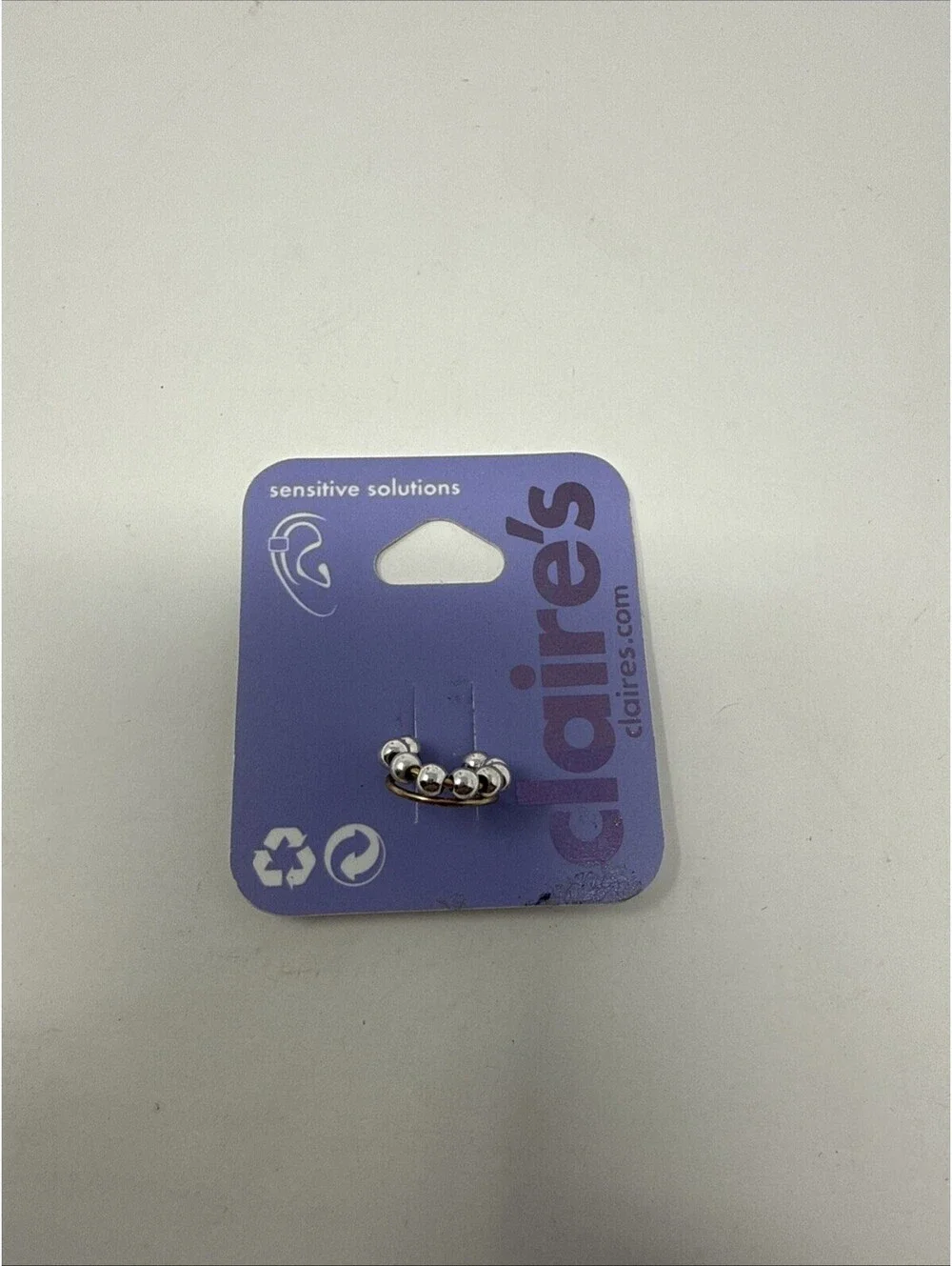 Claire’s Earring Silver Colored