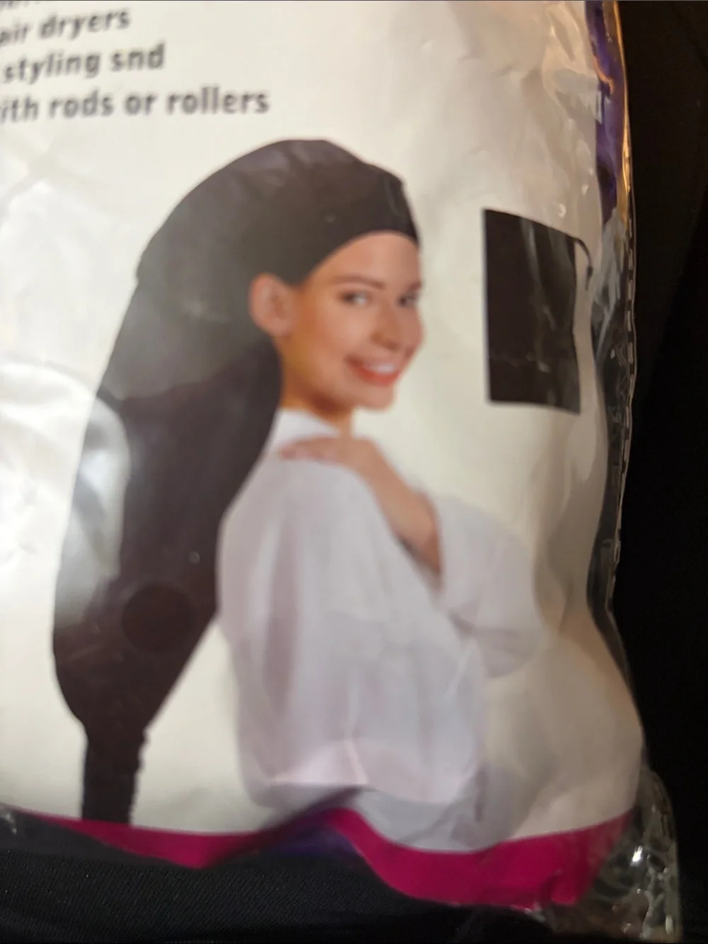 Bonnet Dryer Attachment - purple with bag
