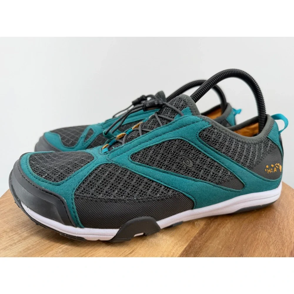 OLUKAI Eleu Trainer Water Shoes Womens US 10‎ EUR 40 Teal Grey Lace Up