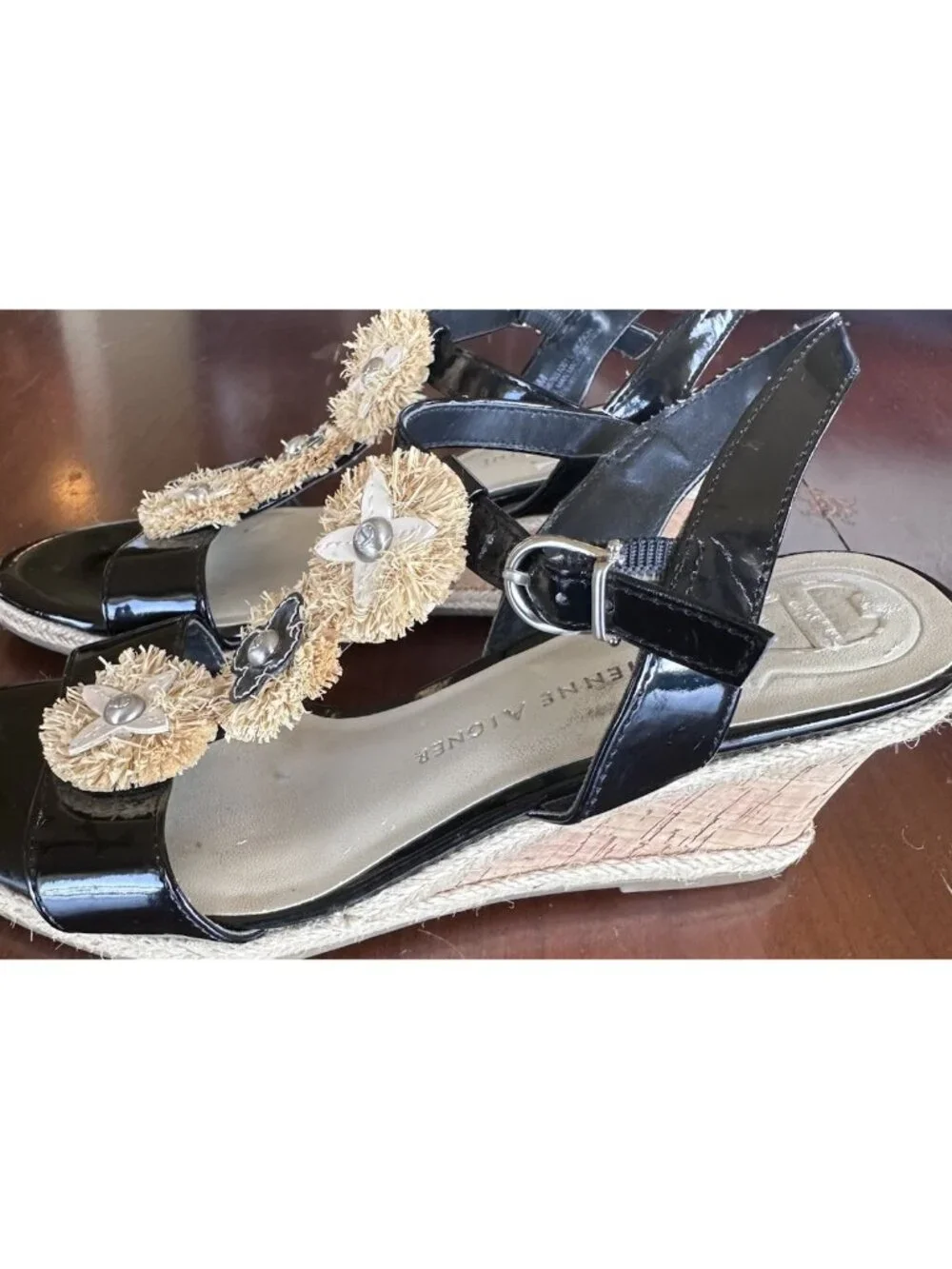 Etienne Aigner leather sandals