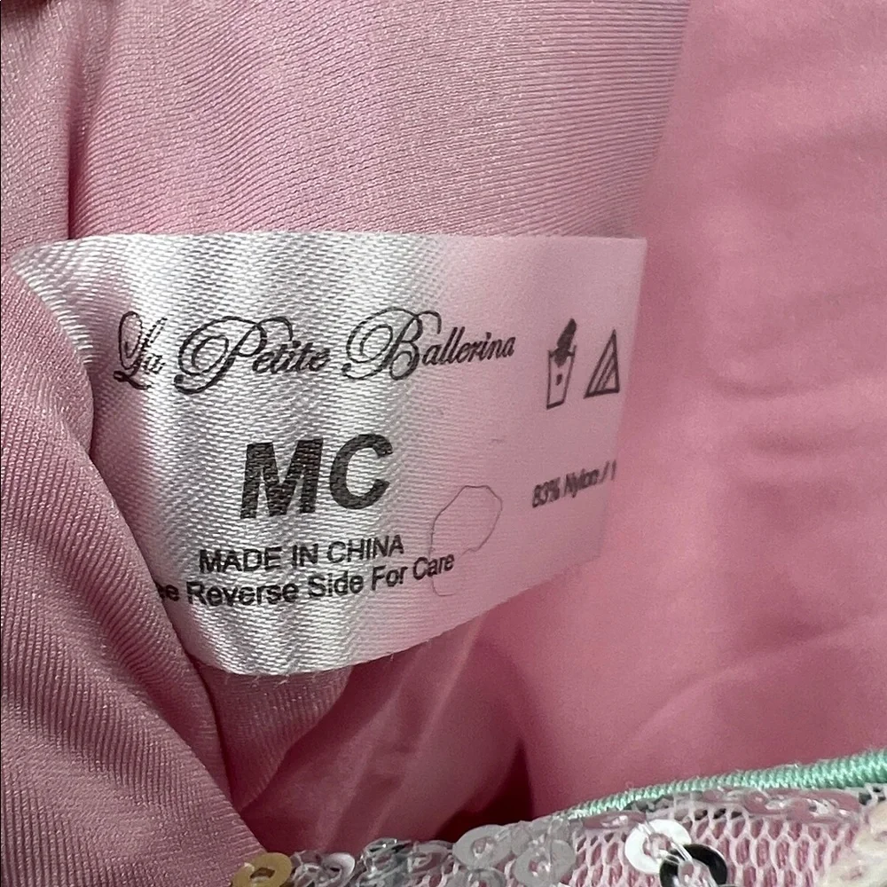Girl’s Ballet Tutu - Leotard - Sequins - Pink, Mint Green White - Size 6?