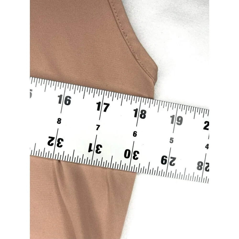 Nike Dri-Fit One Luxe Slim Fit Training Tank Top Women L  Peach Slinky Soft Cute