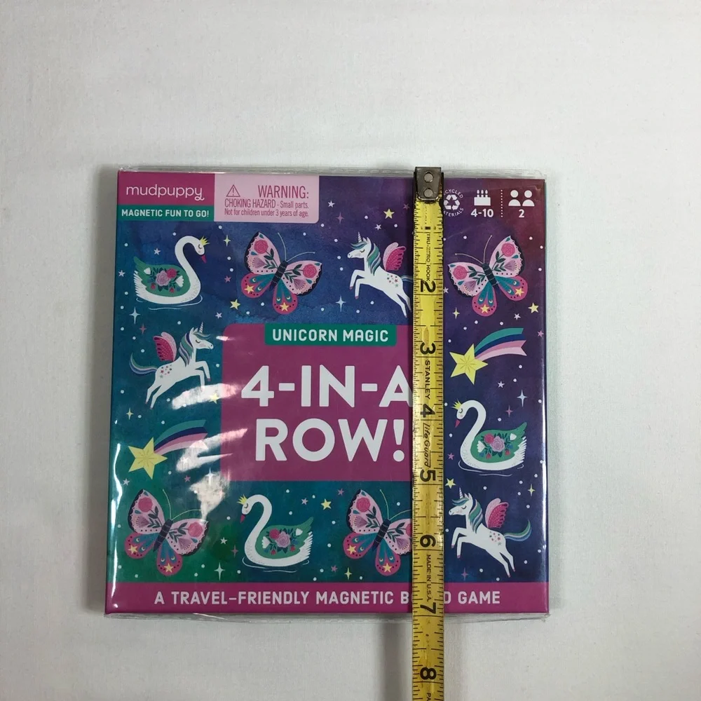 Unicorn Magic 4-in-a-Row Magnetic Board Game‎ Perfect for travel Kids 5 To 10