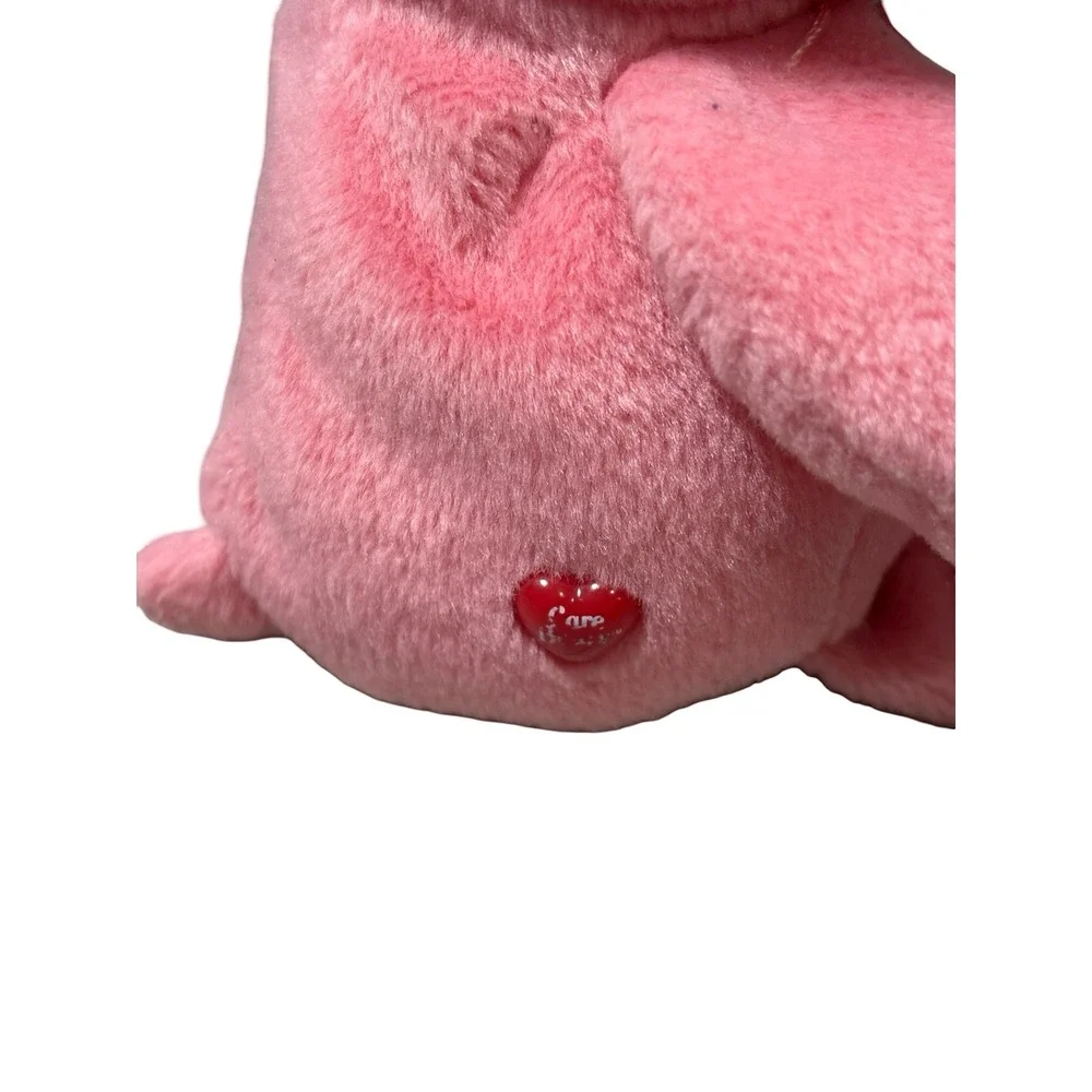 Care Bears‎ Love-a-Lot Pink Plush 2002 Play Along Interlocking Hearts 8 inch