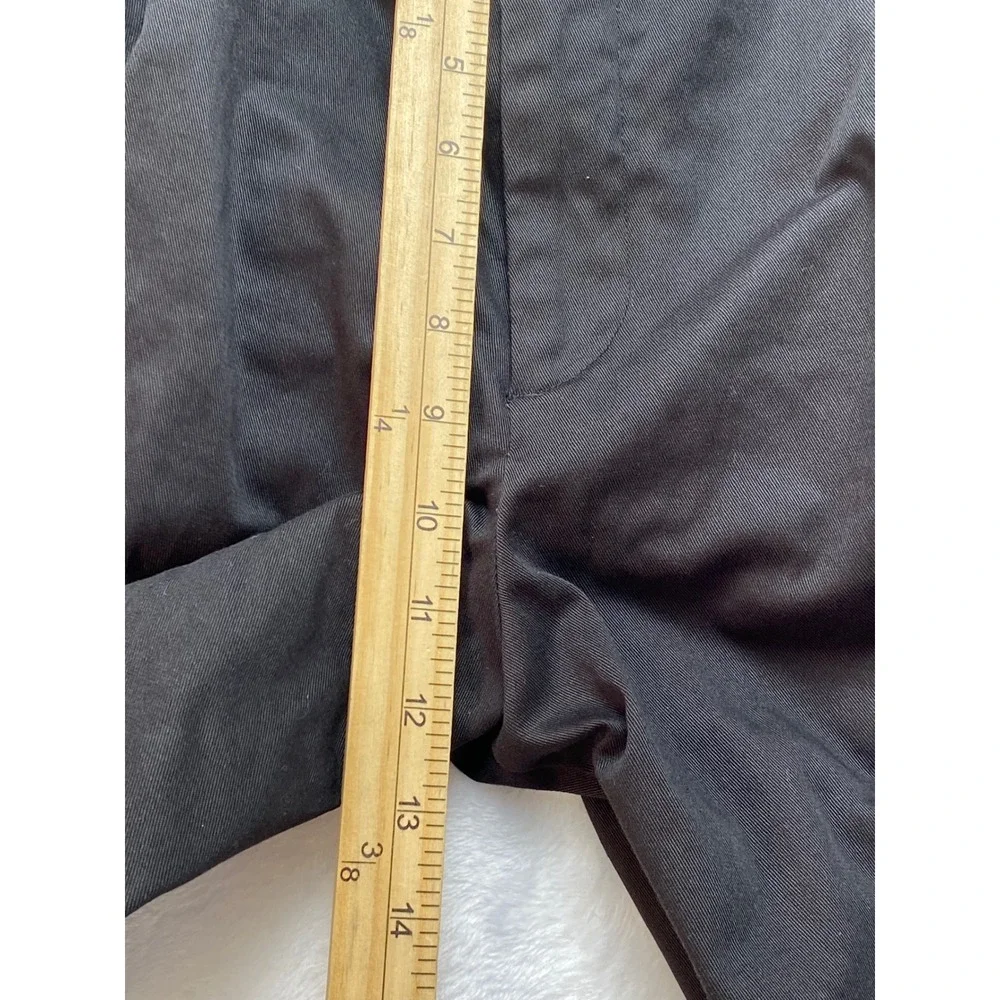 Savane Comfort Plus Mens Black Pleated Cuffed Dress Pants 36x34‎ RN 21201