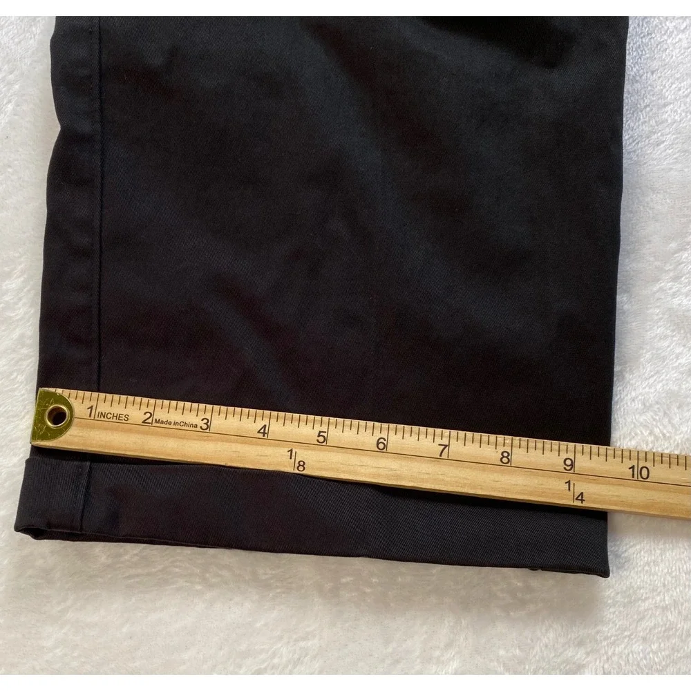 Savane Comfort Plus Mens Black Pleated Cuffed Dress Pants 36x34‎ RN 21201