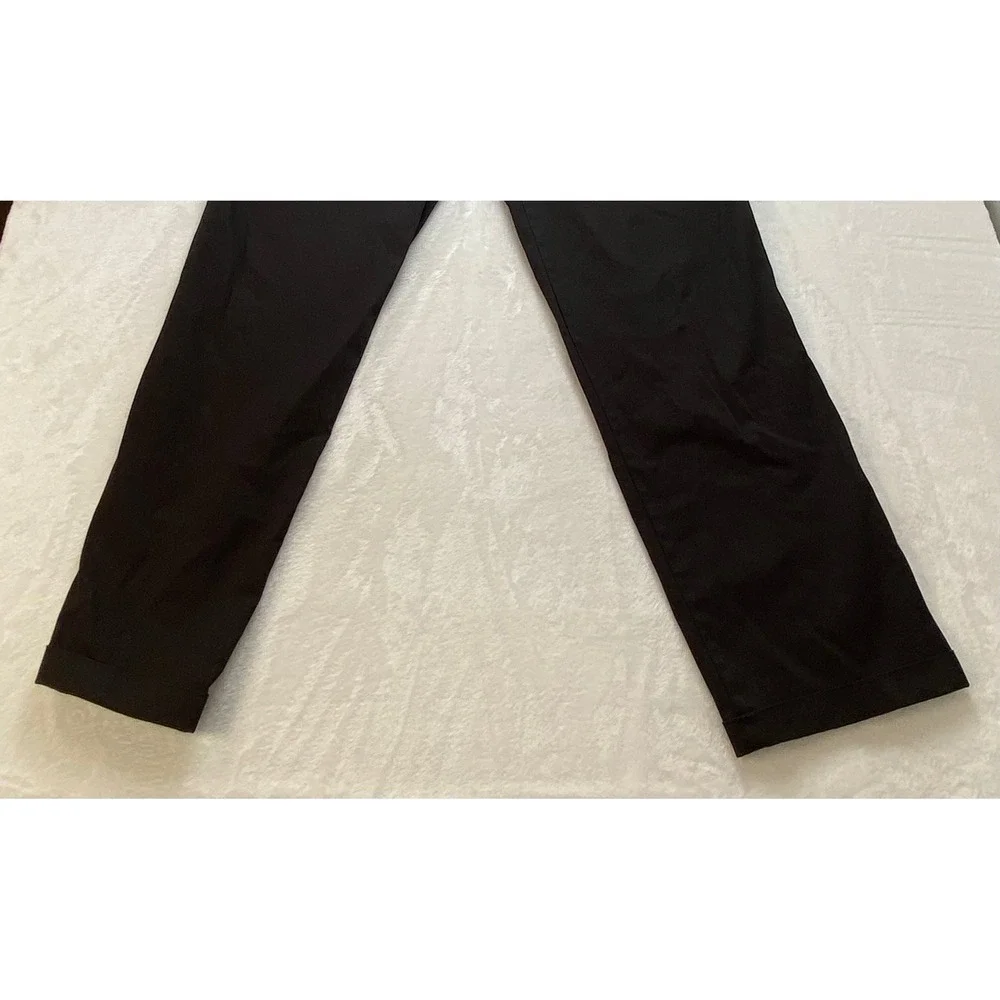 Savane Comfort Plus Mens Black Pleated Cuffed Dress Pants 36x34‎ RN 21201